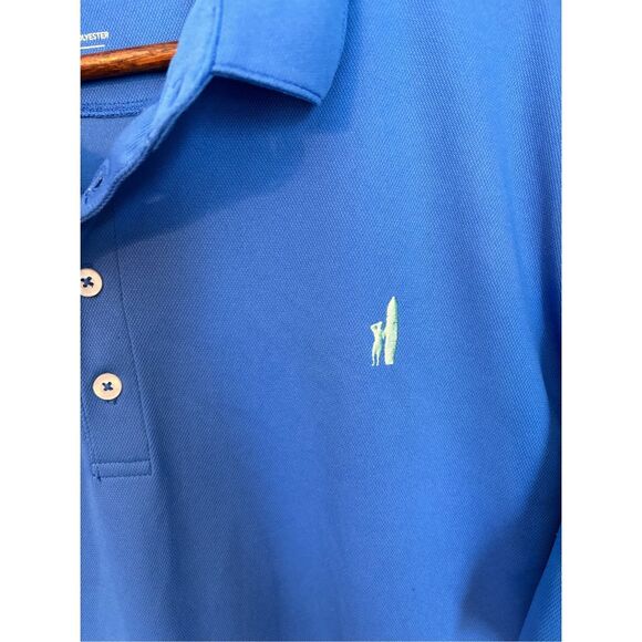 Johnnie-O Blue Performance Polo Size Large - Picture 2 of 3